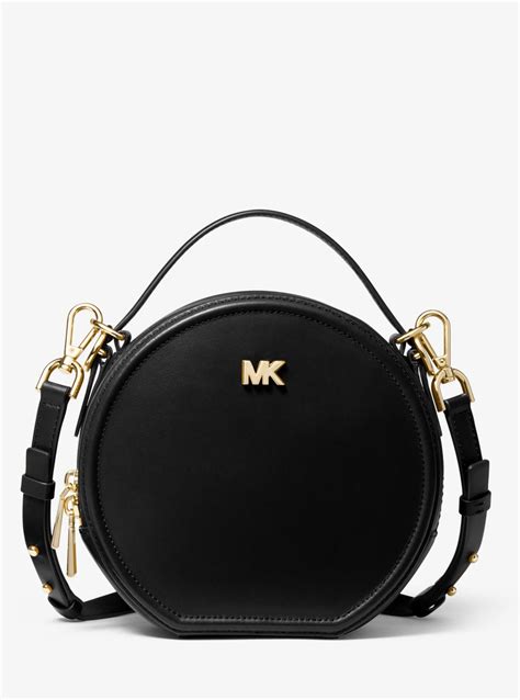 michael kors delaney medium leather canteen crossbody bag|Michael Kors Delaney Canteen Leather Crossbody Bag.